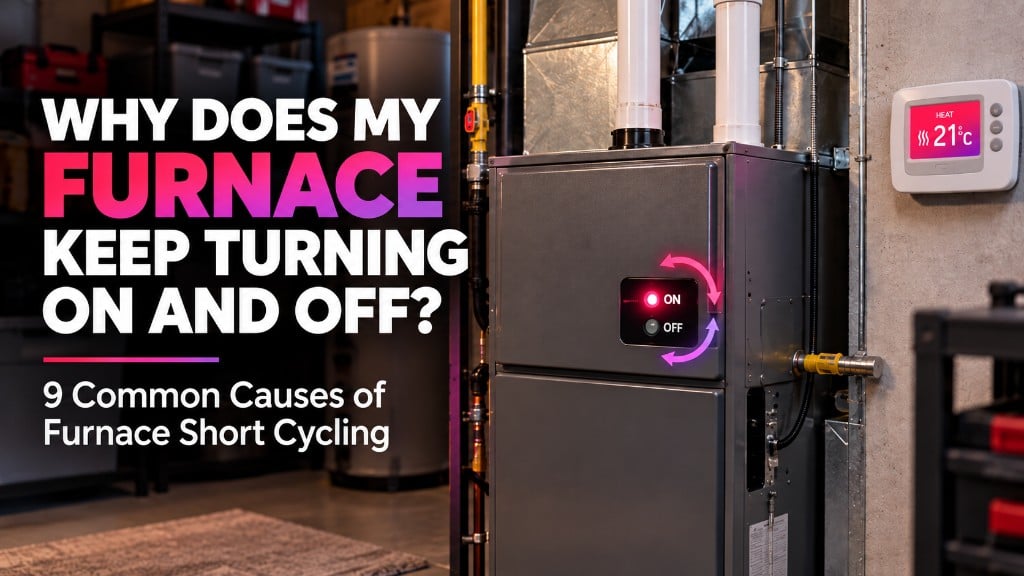Why does my furnace keep turning on and off — 9 common causes of furnace short cycling with furnace and thermostat
