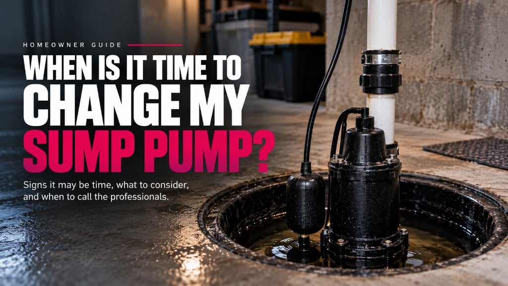When is it time to change my sump pump — homeowner guide to sump pump maintenance and replacement